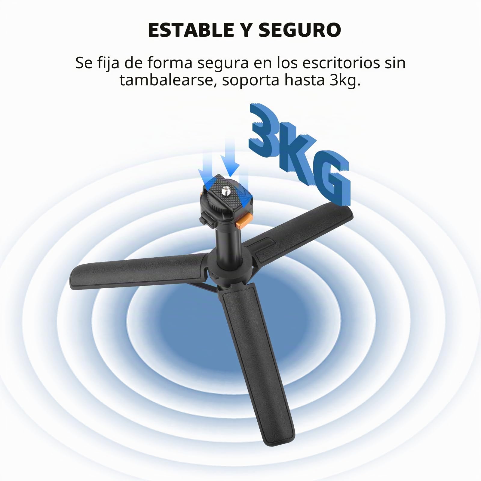 Osmo Pocket 3 - Tripode para cámara de acción Go Pro y DJI Action 5 Pro, soporte extensible de mano con liberación rápida 1/4 pulgadas