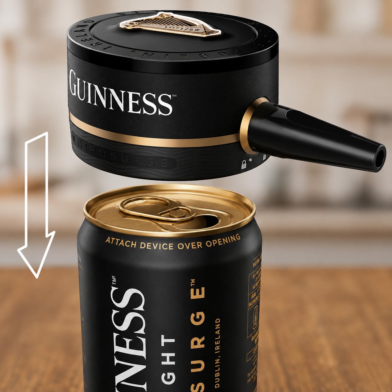 Guinness Nitrosurge Device - Bring the Iconic Pub Pour Home