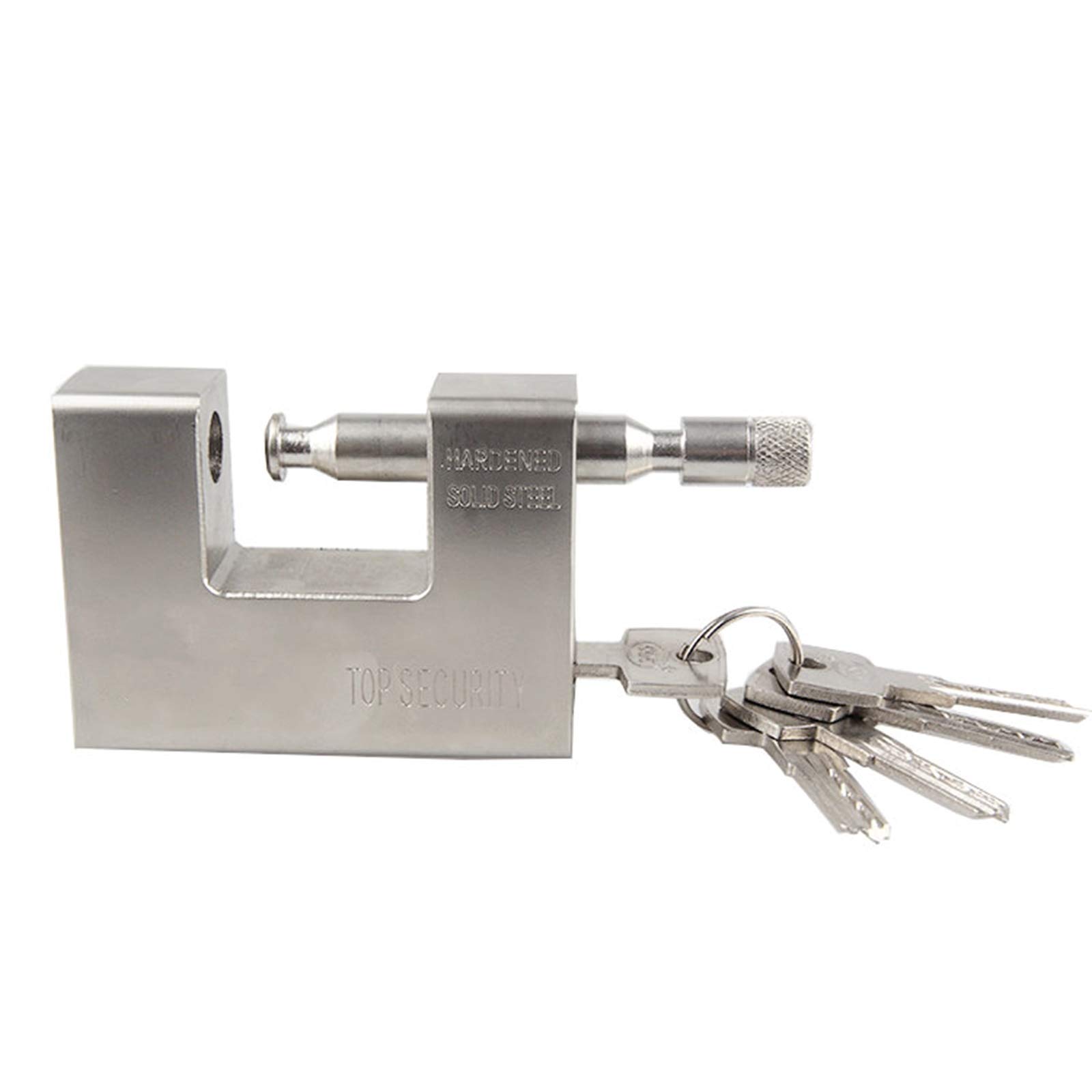 Vorhängeschlösser mit Schlüsseln Outdoor. Wasserdichtes und rostfreies Hochleistungs-Vorhängeschloss mit 5 Schlüsseln, Schlosskörperbreite 74 mm, 84 mm, 94 mm, Bügeldurchmesser 12,8 mm(74mm)