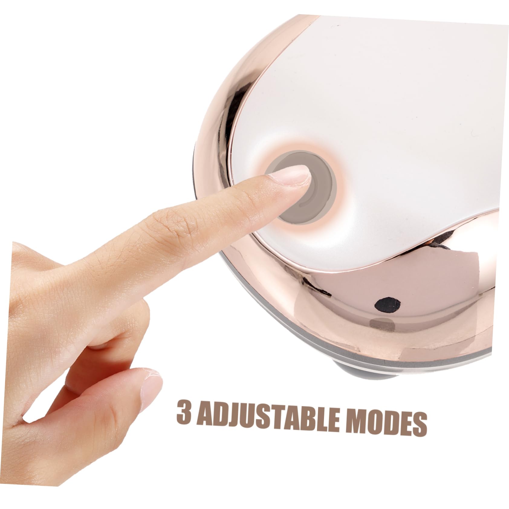 Mini Masajeador de Cabeza Eléctrico Técnicas de Masaje y Vibraciones Recargable Material Abs y Silicona, Adecuado para Ducha y Baño Relajante