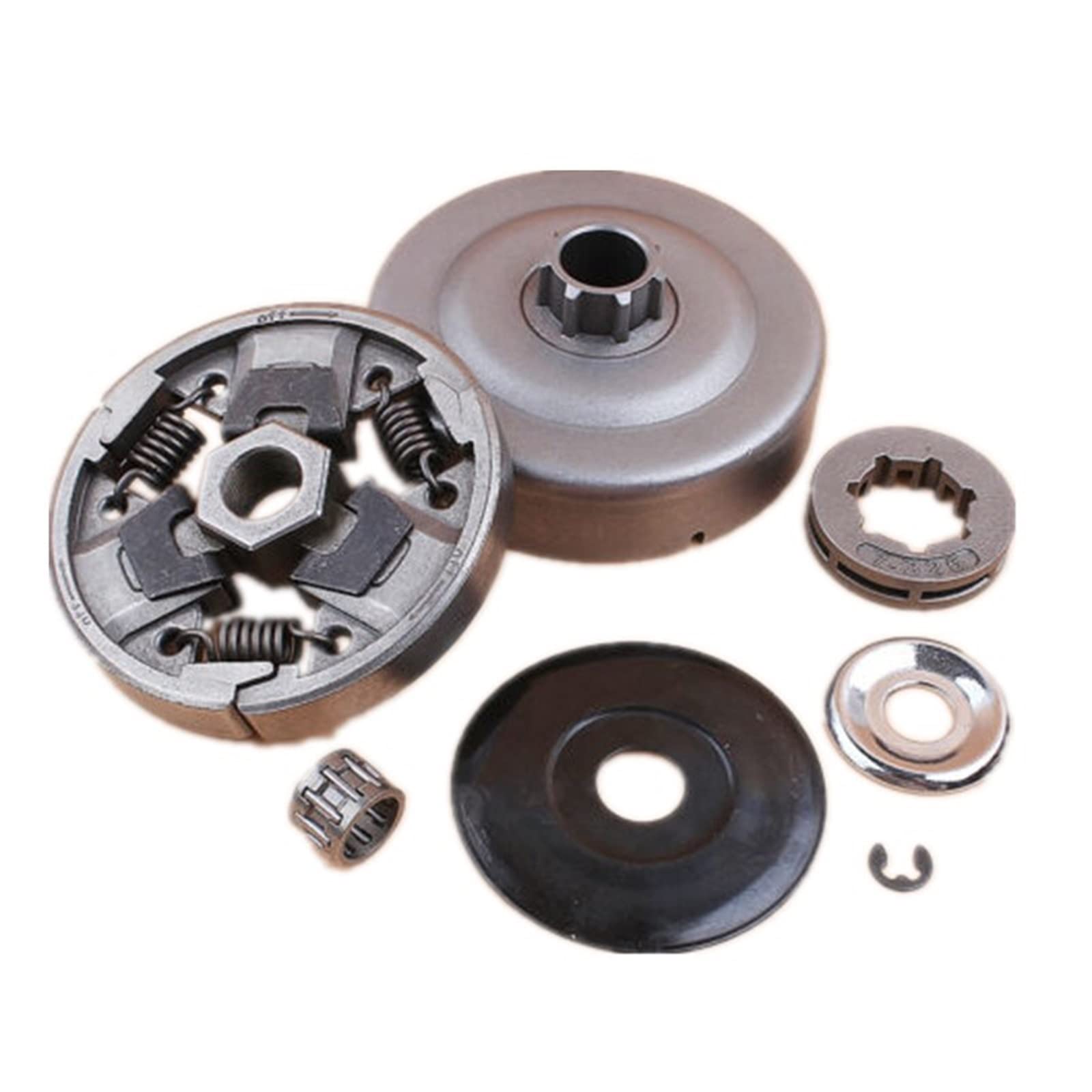 Juego de piñones de llanta de arandela de tambor de embrague compatible con motosierra STIHL 026 MS260 024 MS240 325-7