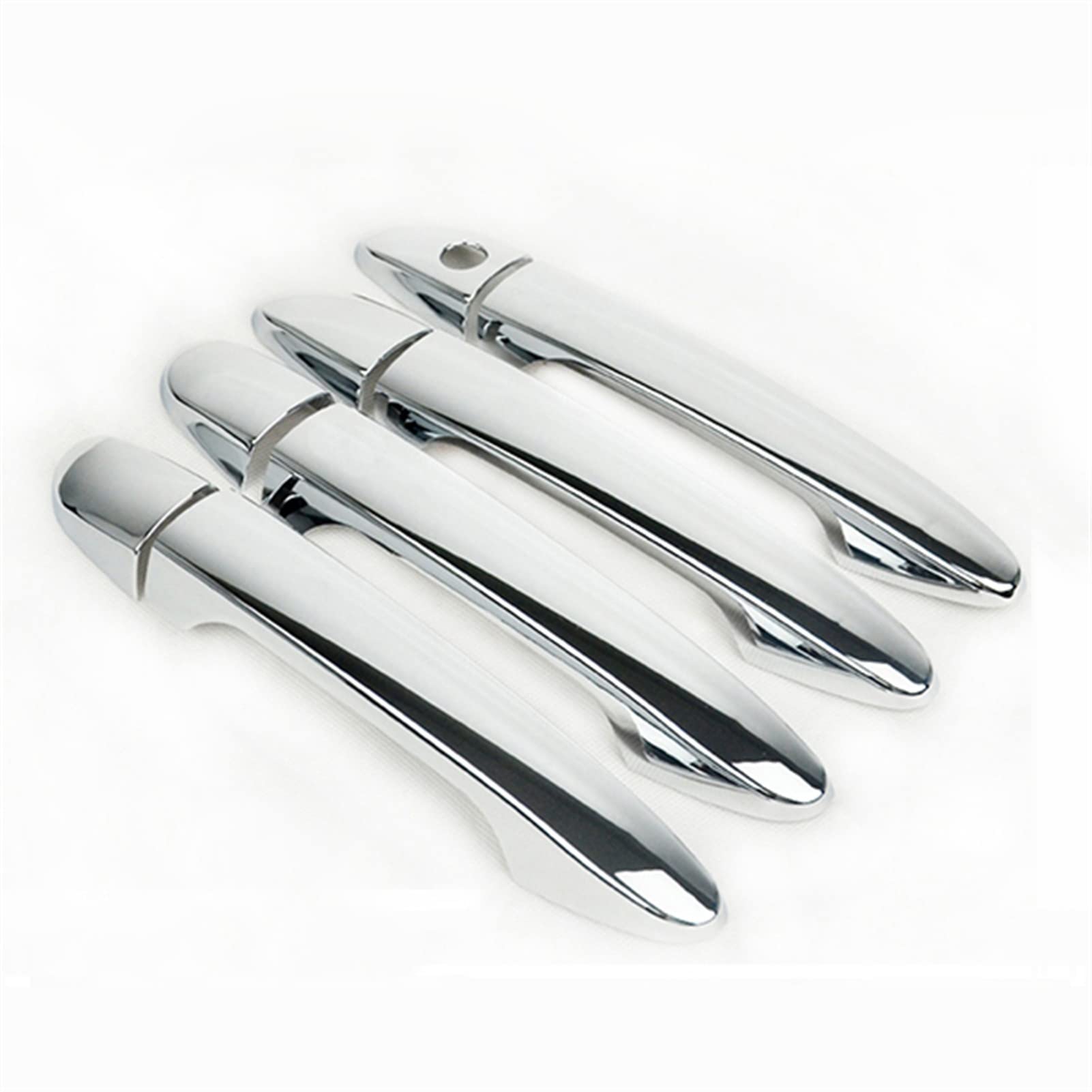 Fahbstr 2 Exterior Door Handle Cover For Mazda 3 Bm Axela 014-018 Abs Chrome Lhd Car Door Protector Handle Decoration Cover Trim Accessories 8Pcs(2)