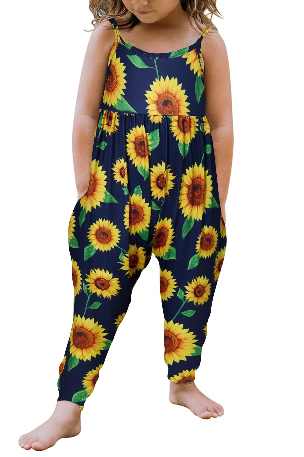 Yousie Toddler Girls Kids Rompers Jumpsuit Summer Spring Outfits 1-8 Years
