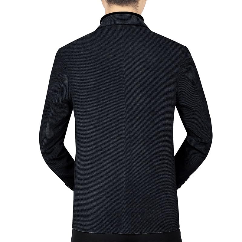 Suit Jacket Mens Tweed Blazers Slim Fit Casual Sport Coat Two Button Knit Suit Jacket for Prom Homecoming2