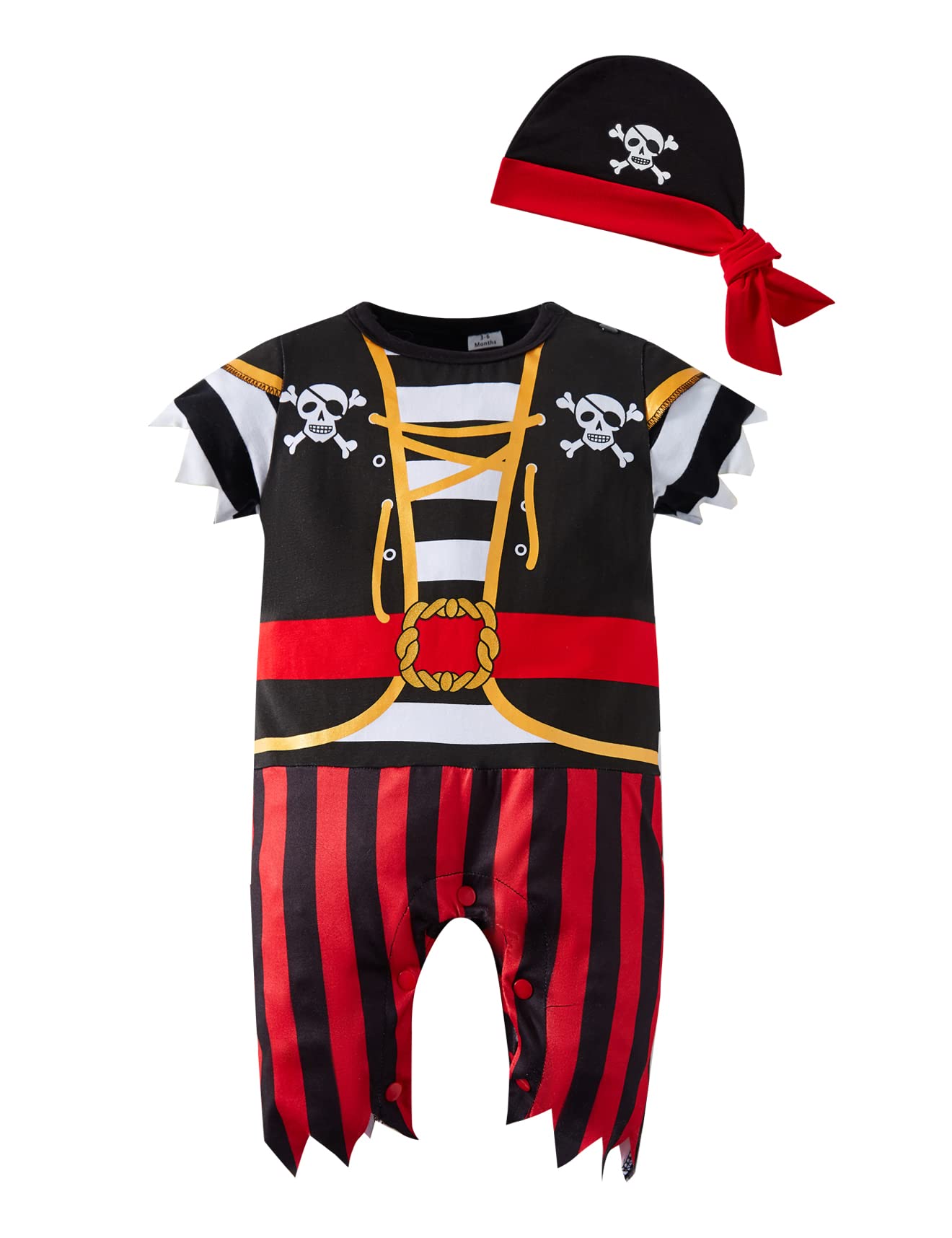 bakjuno Baby Unisex Costume Jumpsuit for Toddler Boys Girls Halloween Dress Up Party