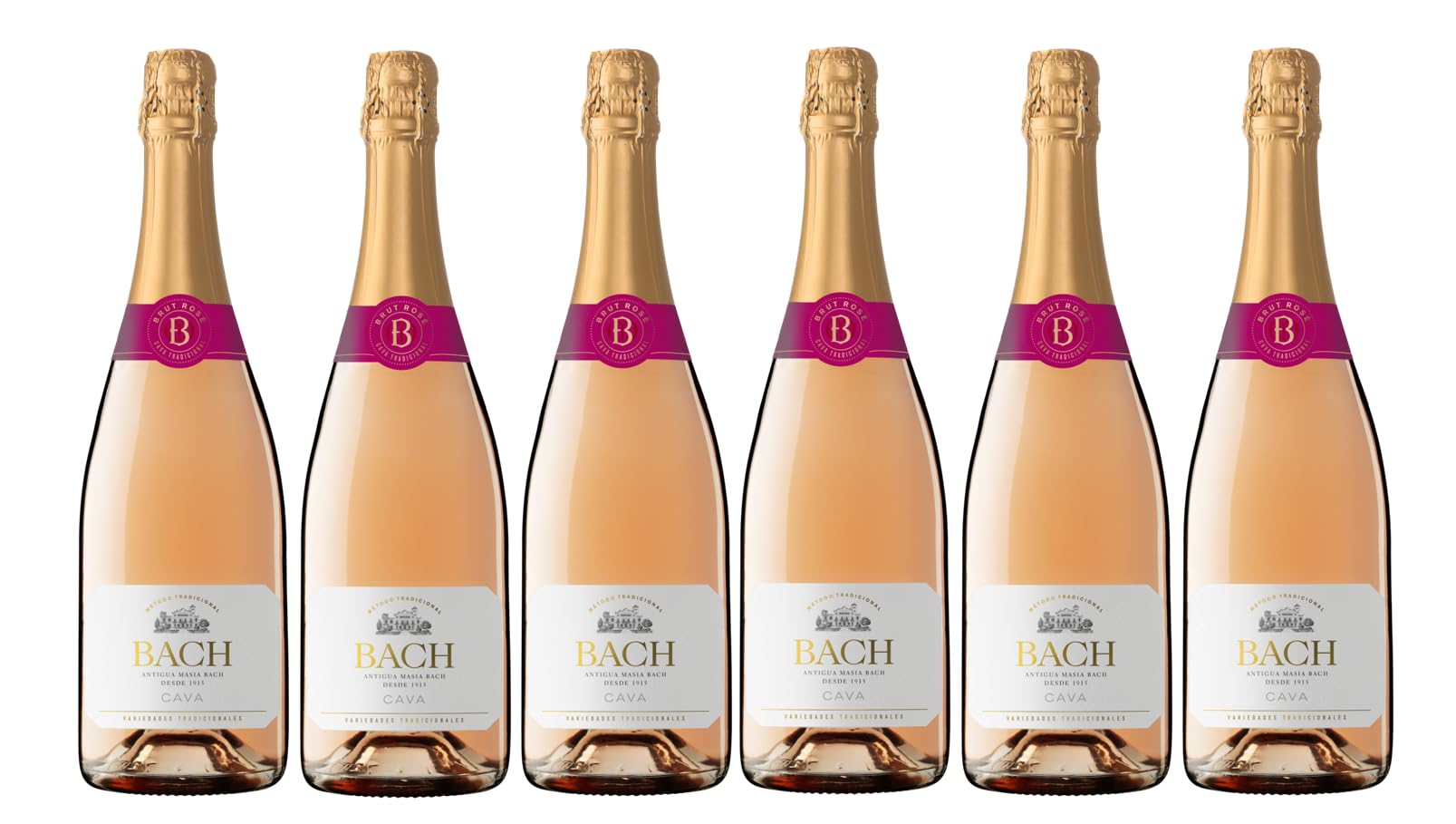 BACH Extrísimo Rosé - Cava Rosado Brut - Caja 6 botellas 75cl