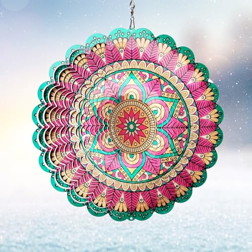 Wind-Spinner-Mandala-Manjusaka-12Inch-Laser-Cut-Stainless-Steel-Wind-Spinners-for-Yard-and-Garden-3D-Hanging-Wind-Sculpture-Kinetic-Metal-Art-Ornament-IndoorOutdoor-Decor-Creative-Gifts Wind Spinner Mandala Manjusaka 12Inch Laser Cut Stainless Steel Wind Spinners for Yard and Garden 3D Hanging Wind Sculpture Kinetic Metal Art Ornament IndoorOutdoor Decor Creative Gifts