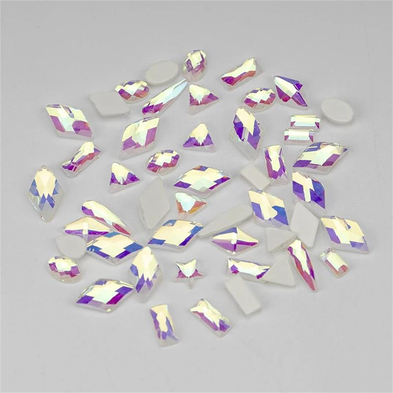 Strass en verre à dos plat pour nail art vêtements et customisation DIY