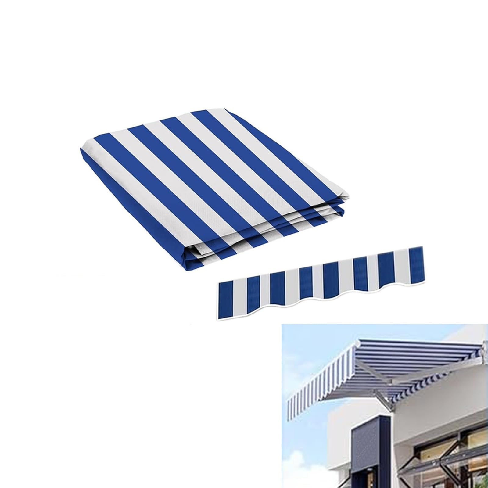 Tela de repuesto para toldo de patio soluciona lona desgastada e impermeable