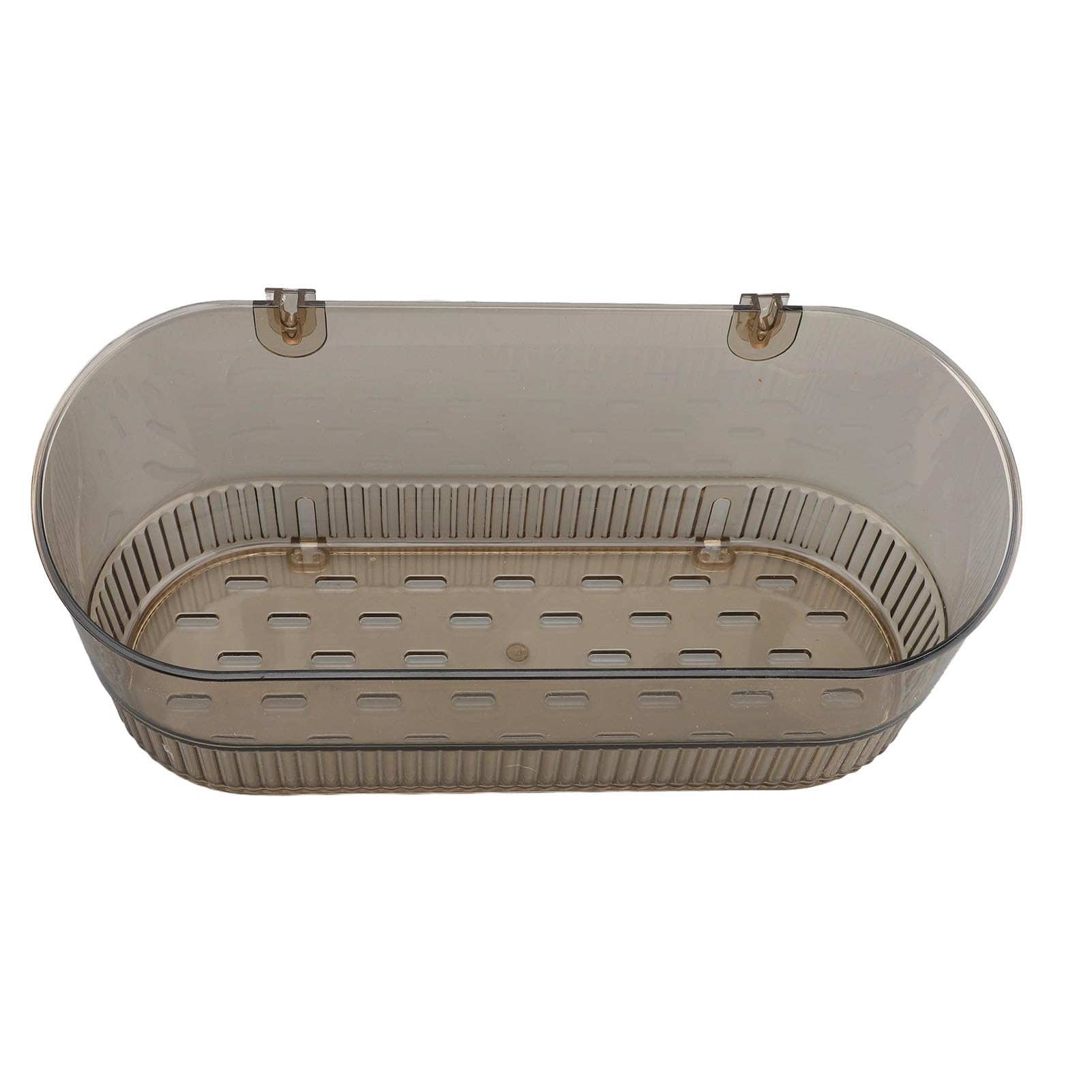 Carrito de ducha con ventosa Naroote naranja de plástico translúcido para baño y cocina