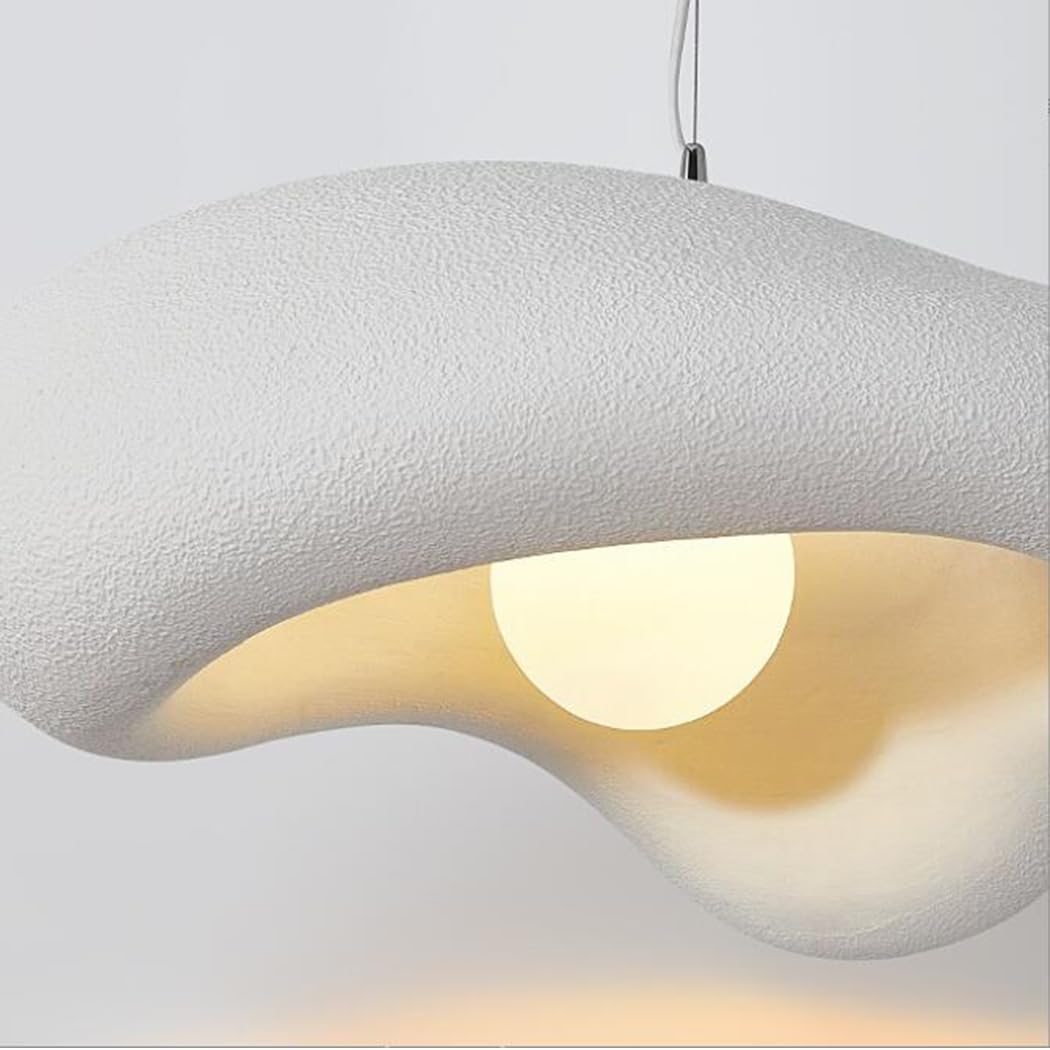 Moderne Wabi-Sabi Pendelleuchte Kreative Blumen Hängeleuchte E27 Esstisch Pendellampe Höhenverstellbar Nordisch Stil Für Schlafzimmer Wohnzimmer Esszimmer Küche Hängelampe Bracken Braun,50cm