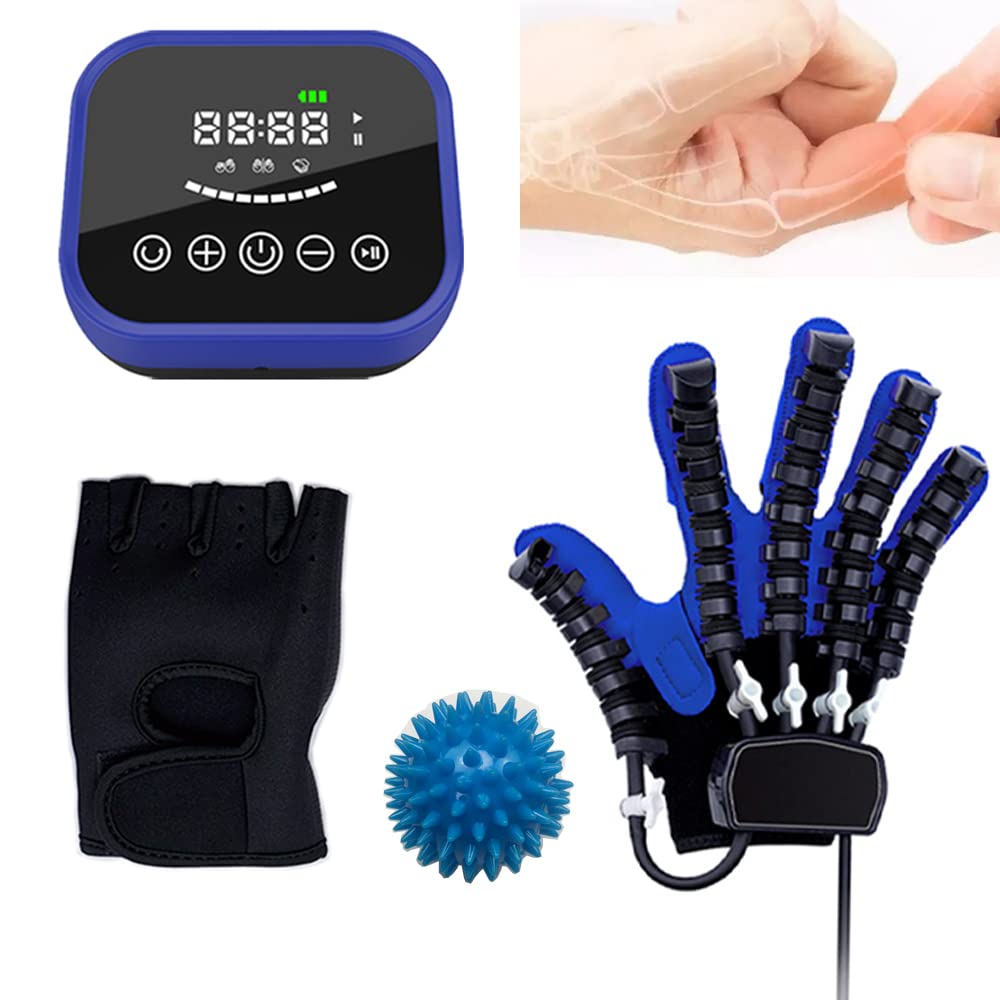 ZKES Finger and Hand Function Rehabilitation Trainer Robot Rehab Smart Gloves Recovery Exercise Equipment Accessories for Arthritis Stroke Hemiplegia Patien