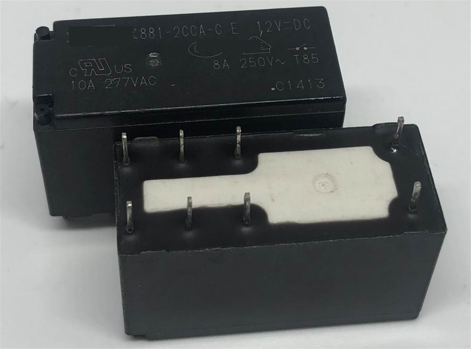 Relais 8 broches 881-2CC-C 24VDC à haute durabilité pour armoires industrielles