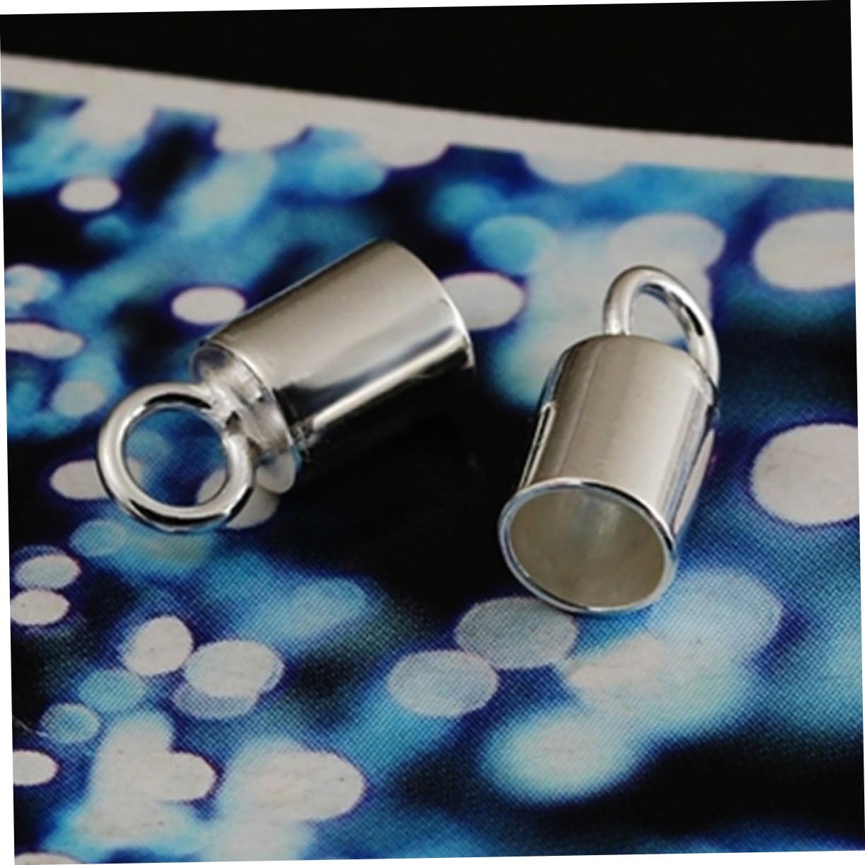 ORFOFE Endclips Selbstgemacht Zubehör Feine Verarbeitung 10 Stück aus 925 Silber Rohr für Halsketten und Armbänder für Besondere Geschenke und Schmuckherstellung