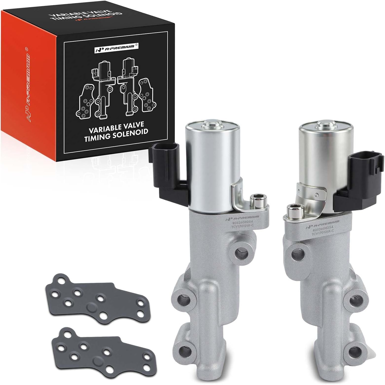 A-Premium Variable Valve Timing (VVT) Solenoid Kit w/Gasket Left & Right Compatible with Nissan, Infiniti - V6 3.5L 4.0L - Pathfinder, Altima, Frontier, Xterra, Quest, i35 - Replaces# 917-011 917-012