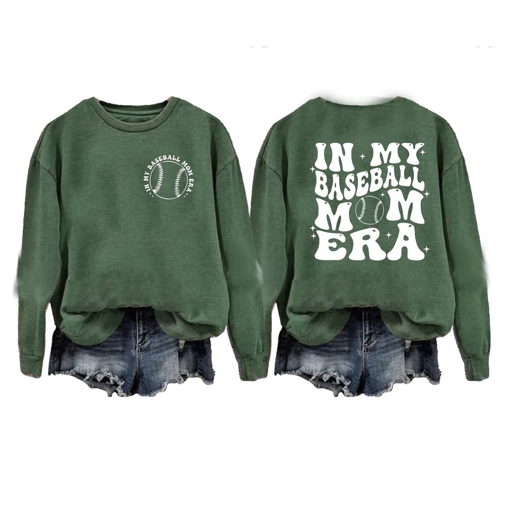 SameeFloral In My Baseball Mom Era Tank In My Baseball Mom Era Shirt Baseball Mom Shirt Baseball Shirts Baseball Lover Funny Shirt Baseball Mom Gift Green