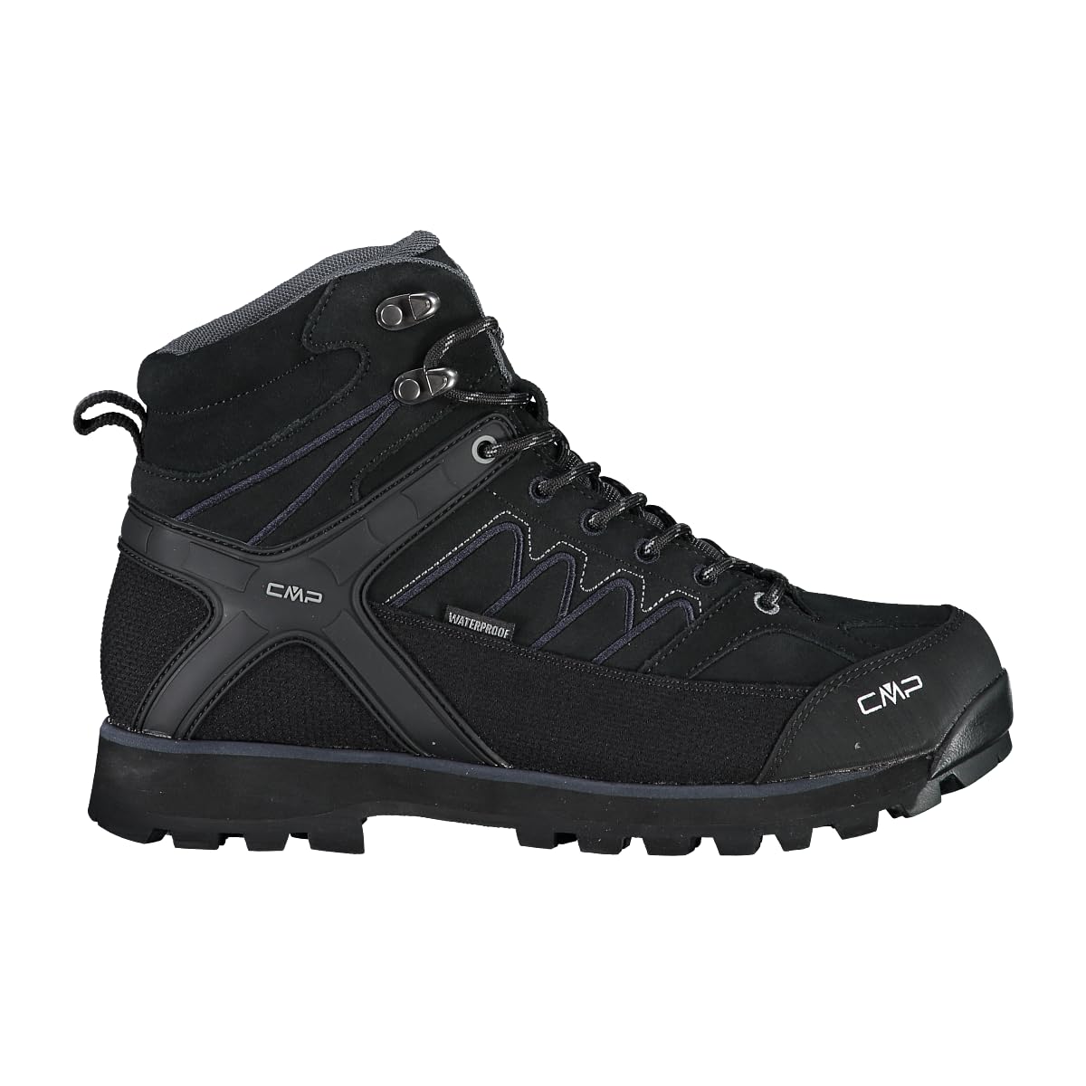 CMP Men's Moon MID Trekking Shoes WP, Black, 5.5 UK
