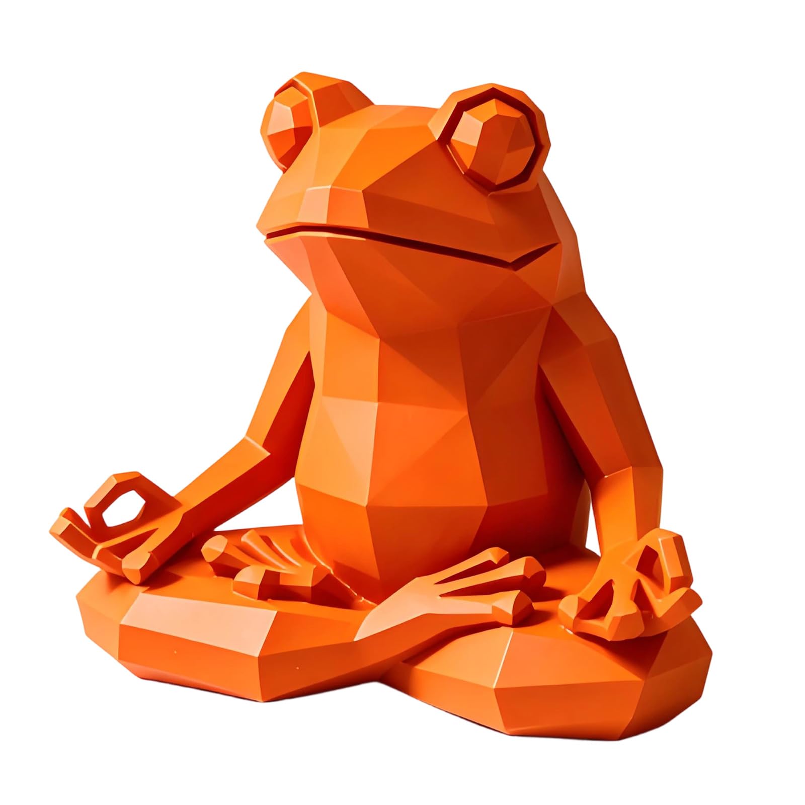 Hsioluted Poly Frogs Sculpture Modern Decors Yoga Meditations Frogs Statue for Bookshelves Desk and Homes Decorations Topological Sculpture