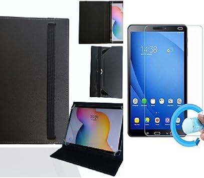 Tablet Standlı Tablet Kılıfı + Nano Ekran Koruyucu Siyah Honor Pad X9 12 ile uyumlu