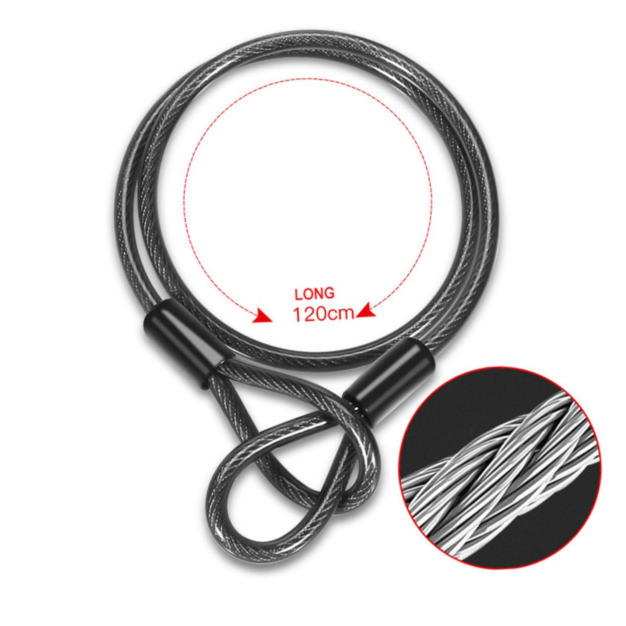 Lucchetto Catena Antifurto Per Bici Moto Cavo in Acciaio Legato Barra Di Bloccaggio Solida e Spessa Design Di Bloccaggio Lungo Chiave Inclusa Accessori Per Mountain Bike Biciclette