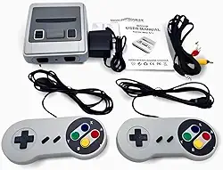 Video Game Super Mini SFC Retrô – 620 Jogos, HDMI e 2 Controles para Jogar em Dupla