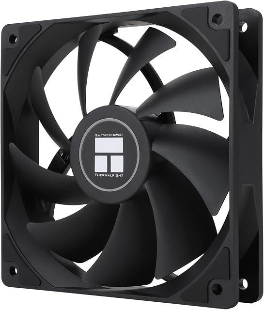 Thermalright TL-C12C CPU Fan 120mm Case Cooler Fan, 4Pin PWM Silent Computer Fan With S-FDB Bearing Included, up to 1550RPM Cooling Fan