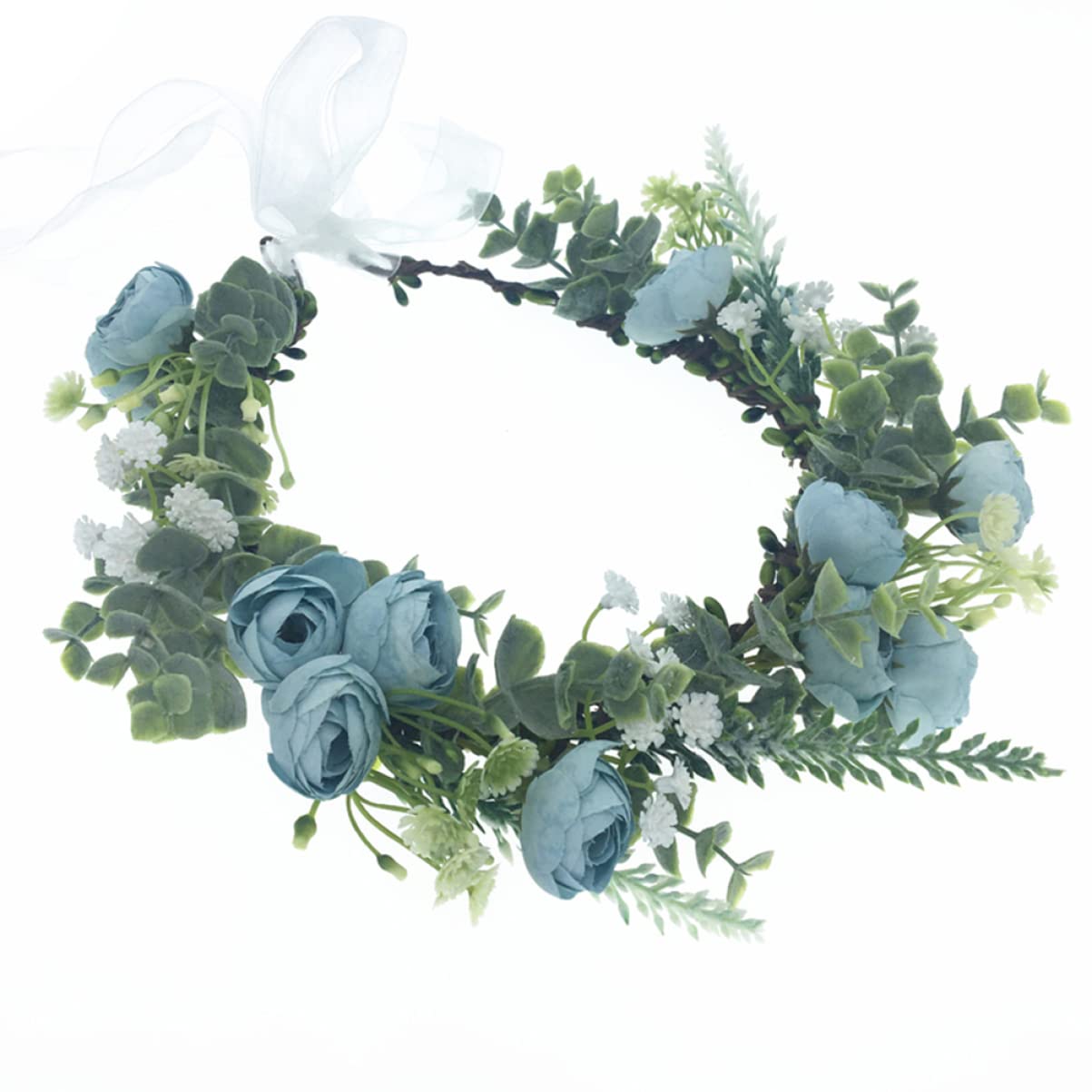 LALAFINA 3stücke Blumen Haarreif Für Braut Handgefertigter Haarschmuck Für Hochzeiten Und Feiern Leicht Und Komfortabel Für Fotoshootings Und Besondere Anlässe Blau