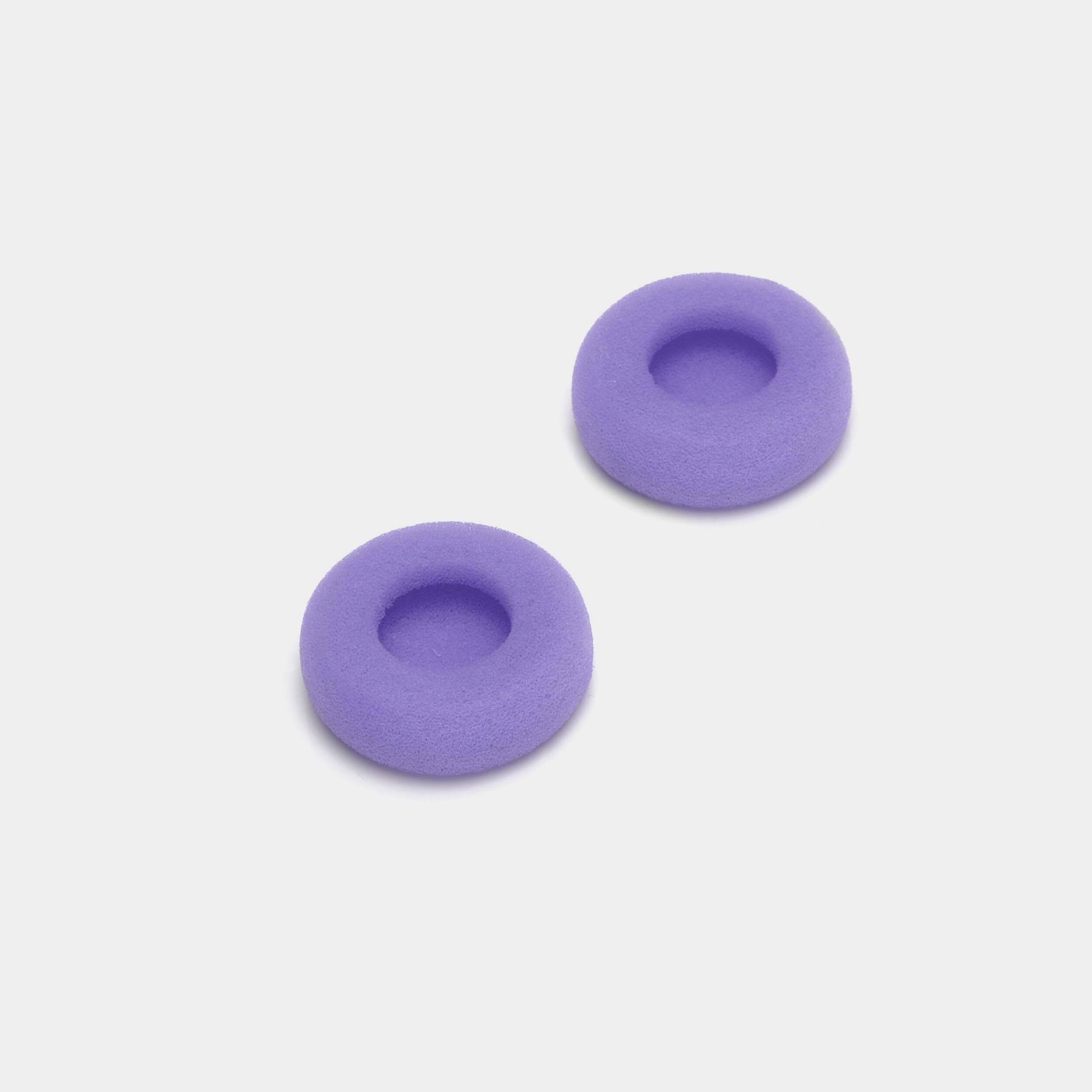 Replacement Foam Pad Cushions for Headphones - 1.5" Diameter (Purple)