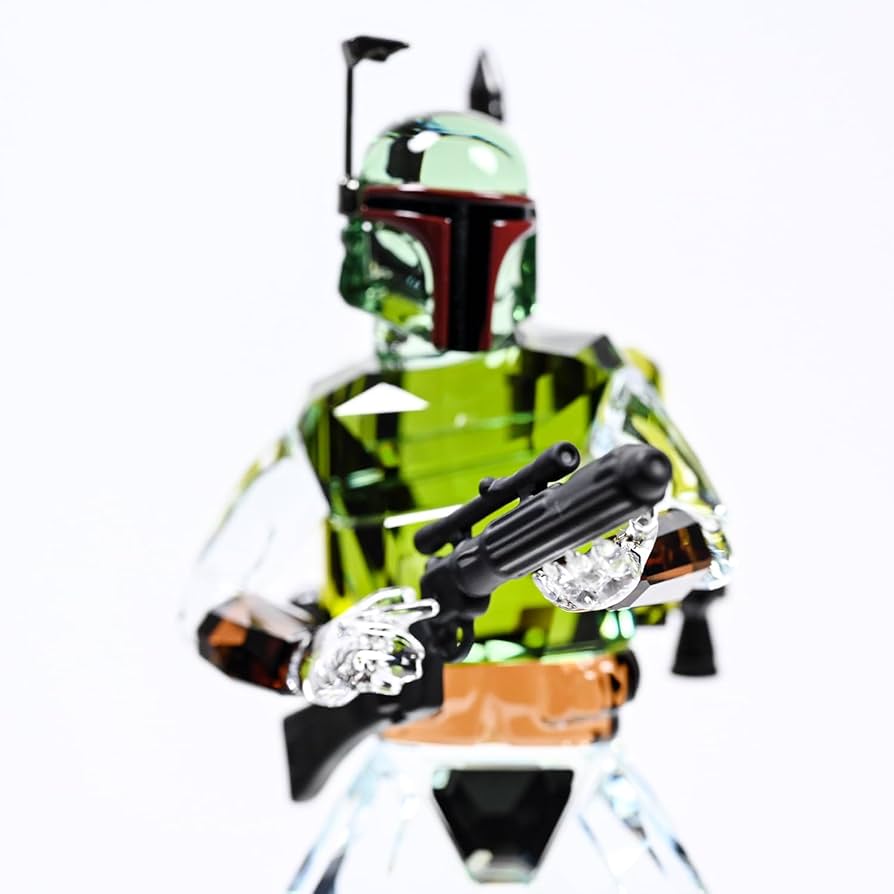 スワロフスキー クリスタルフィギュア スターウォーズ ボバ・フェット 置物 SWAROVSKI 並行輸入品 スワロフスキー クリスタルフィギュア