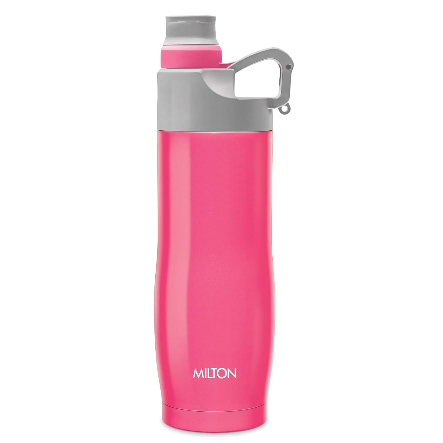 Milton Alpha 500 Stainless Steel Sports Water Bottle, 480ml, Pink (Pack