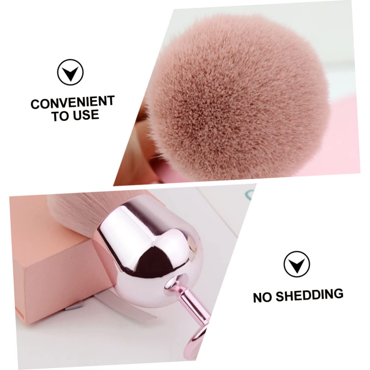 MAGICLULU 3 Pezzi Pennello Per Il Trucco Blush Pennello Per Il Viso Per Sintetici Sciolti Morbido Setoso Non Perde Per Donne E Ragazze