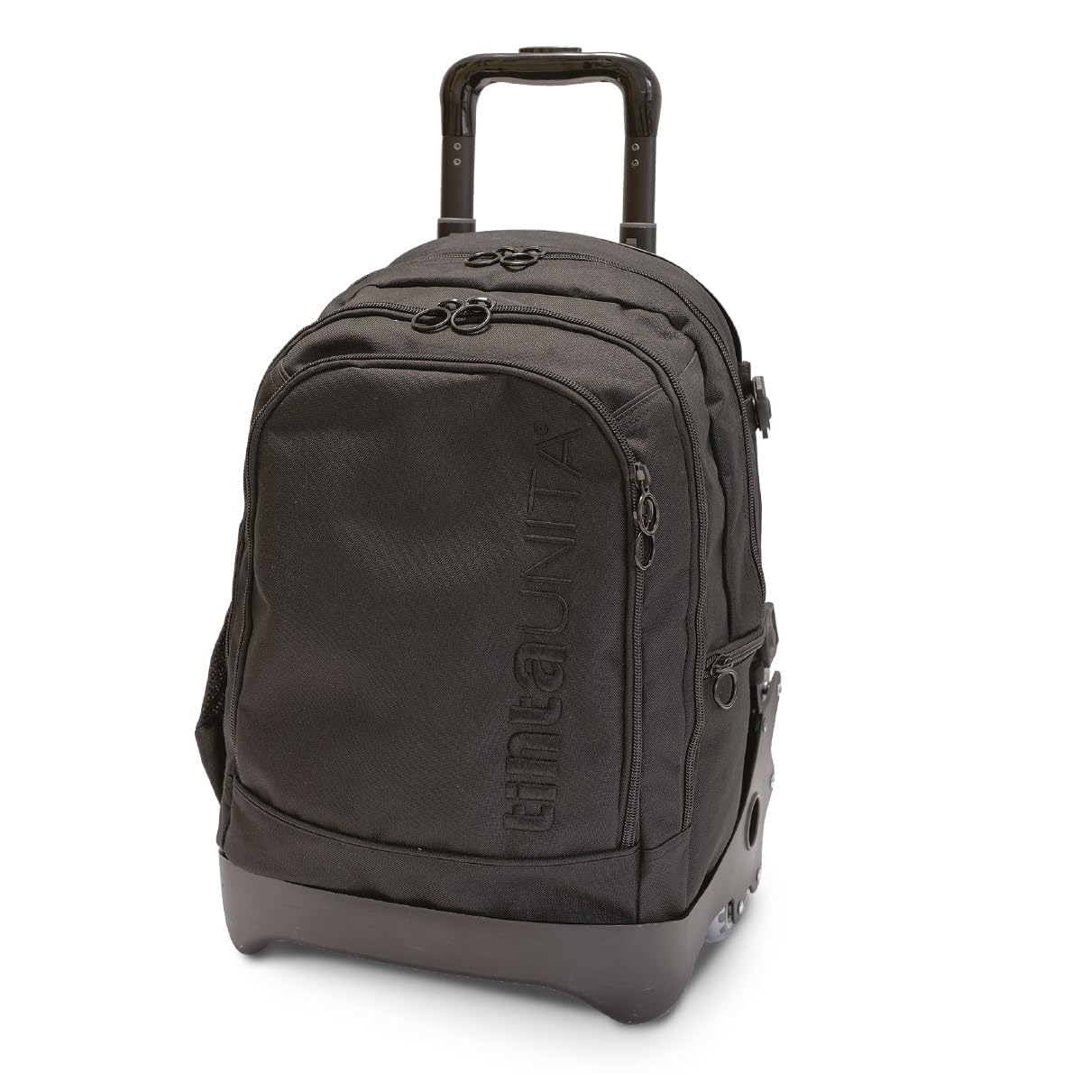 tinta unita Trolley Zaino Scuola Dream Cross, Nero Sganciabile NUOVE RUOTE SALI SCALE con carrello amovibile TINTAUNITA Pool Over