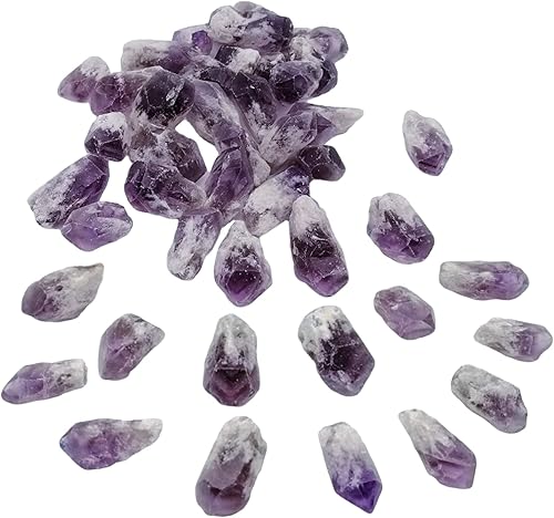 Bloque de piedras preciosas moradas naturales de cristal amatista, roca cruda pequeña irregular a granel, 30-36 piezas para sanación de cristales,