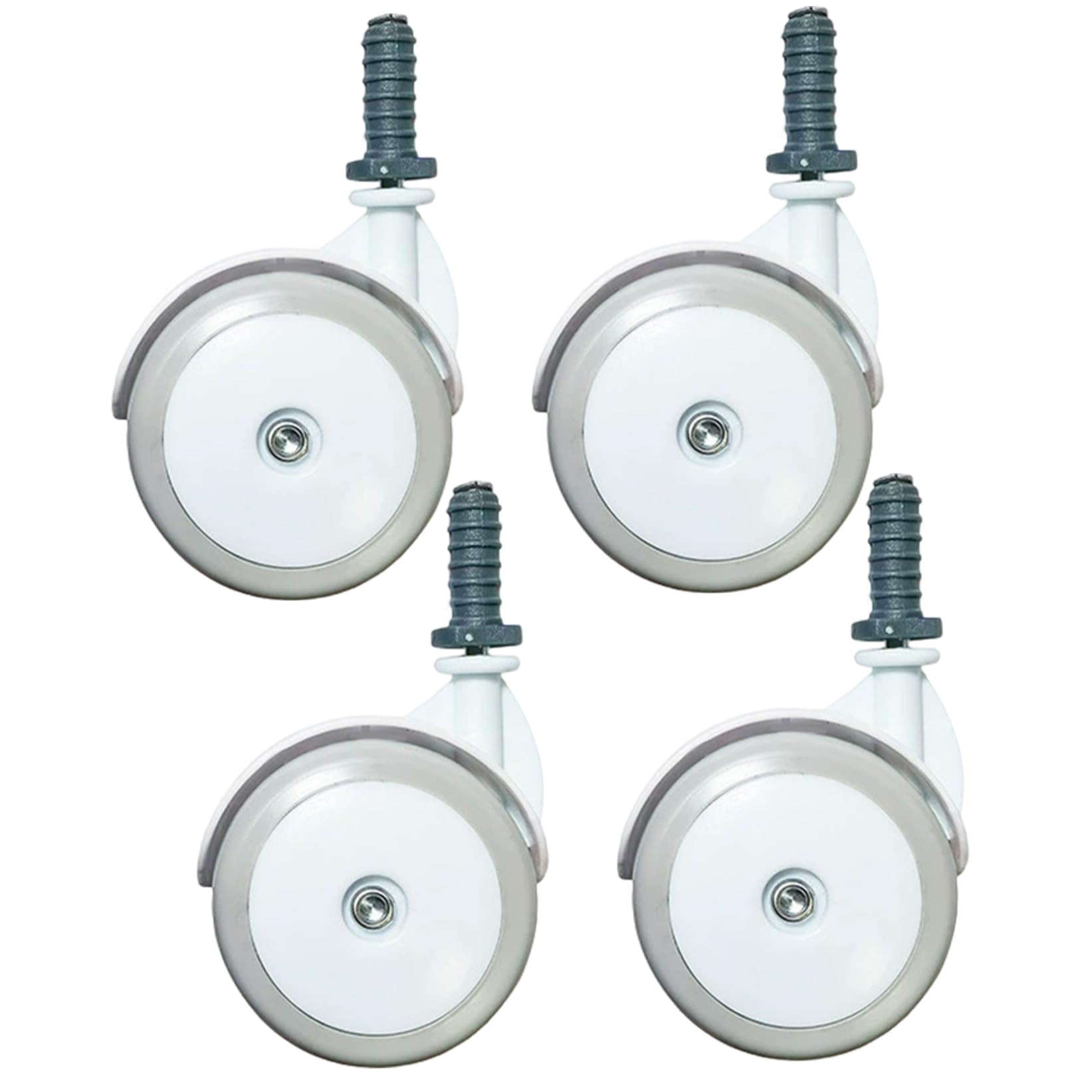 4Pcs Baby Walker Wheels Replacement, 1.97 Inch Plastic Removable Walker Accessories, Universal Wheels for Strollers and Walkers