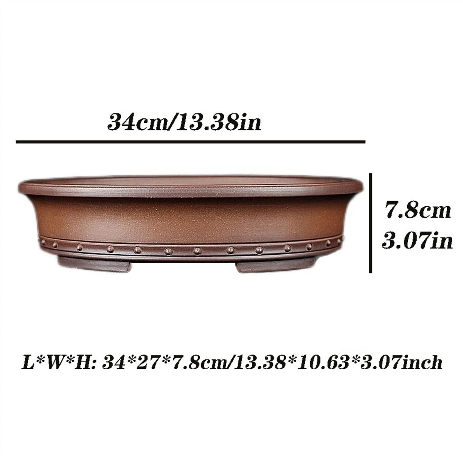 Doniczki ceramiczne Duży pojemnik na rośliny owalny alabastrowy doniczka na kwiaty dekoracja krajobrazu bonsai doniczka na kwiaty śliwka sosna cyprys storczyki specj