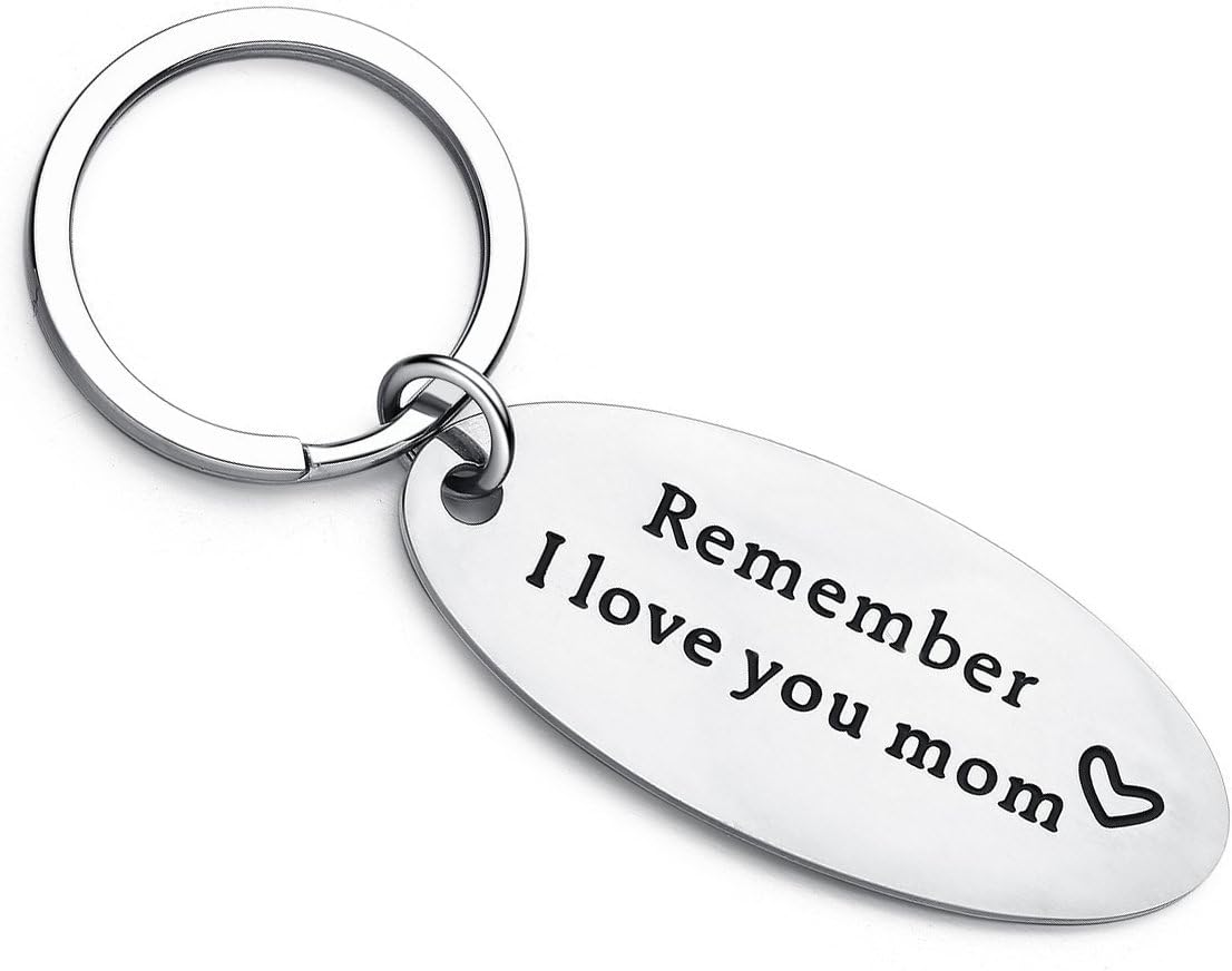 XYBAGSXYBAGS Mother's Day Keychain Gifts from Daughter Son - Remember I Love You Mom - Birthday Christmas Gift for Mom