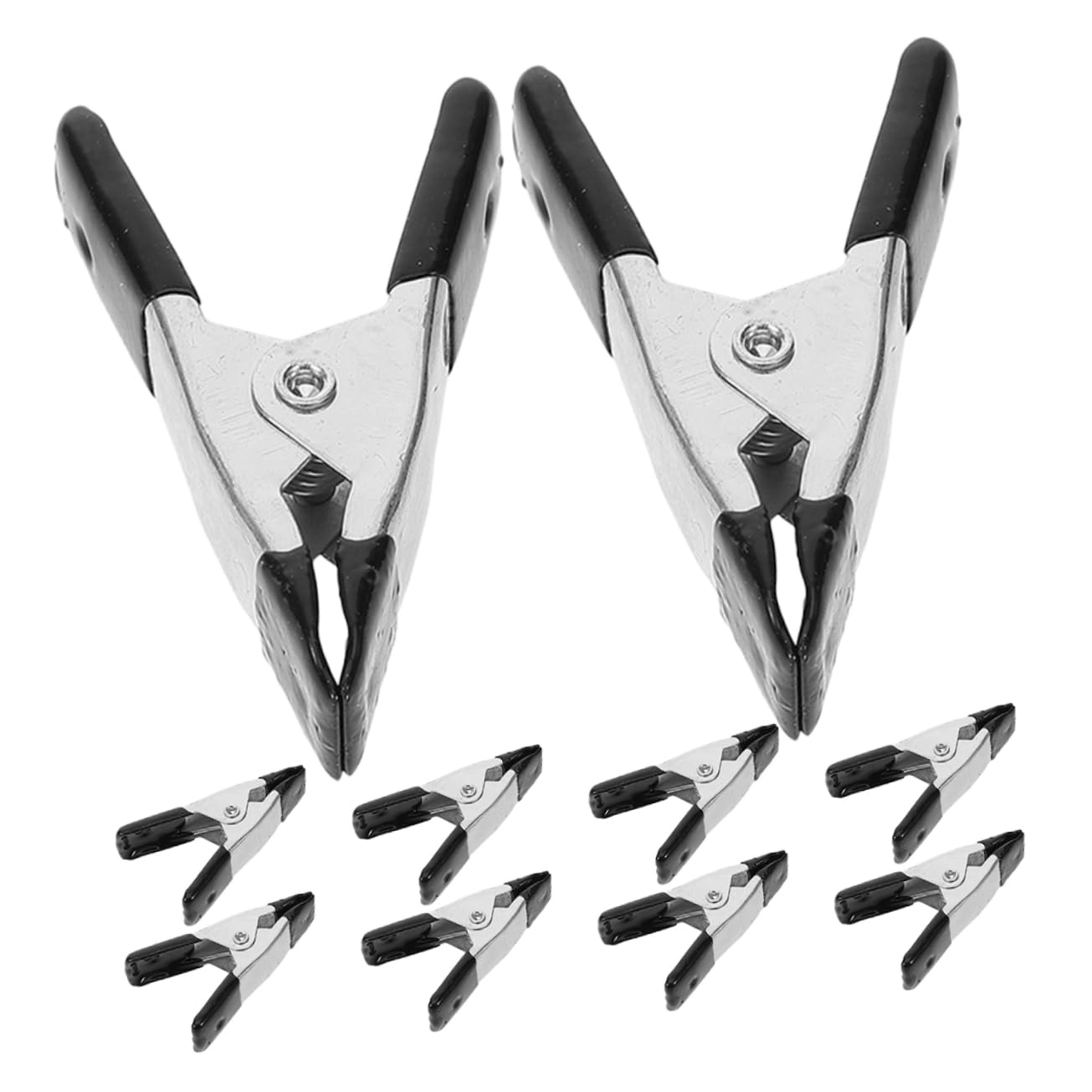 HOUDERCO Panel Clamps Spring 10pcs Backdrop Clip Holder Heavy Duty Clamps for Photography Backdrop Woodworking and Wedding Dress