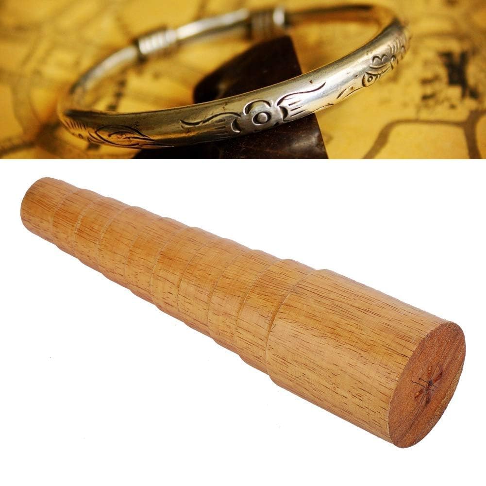Mandrino per Bracciale, Mandrino per Bracciale in Legno Misuratore di Braccialetti Misurazione del Dimensionamento Strumento di Riparazione per la Misura del Braccialetto
