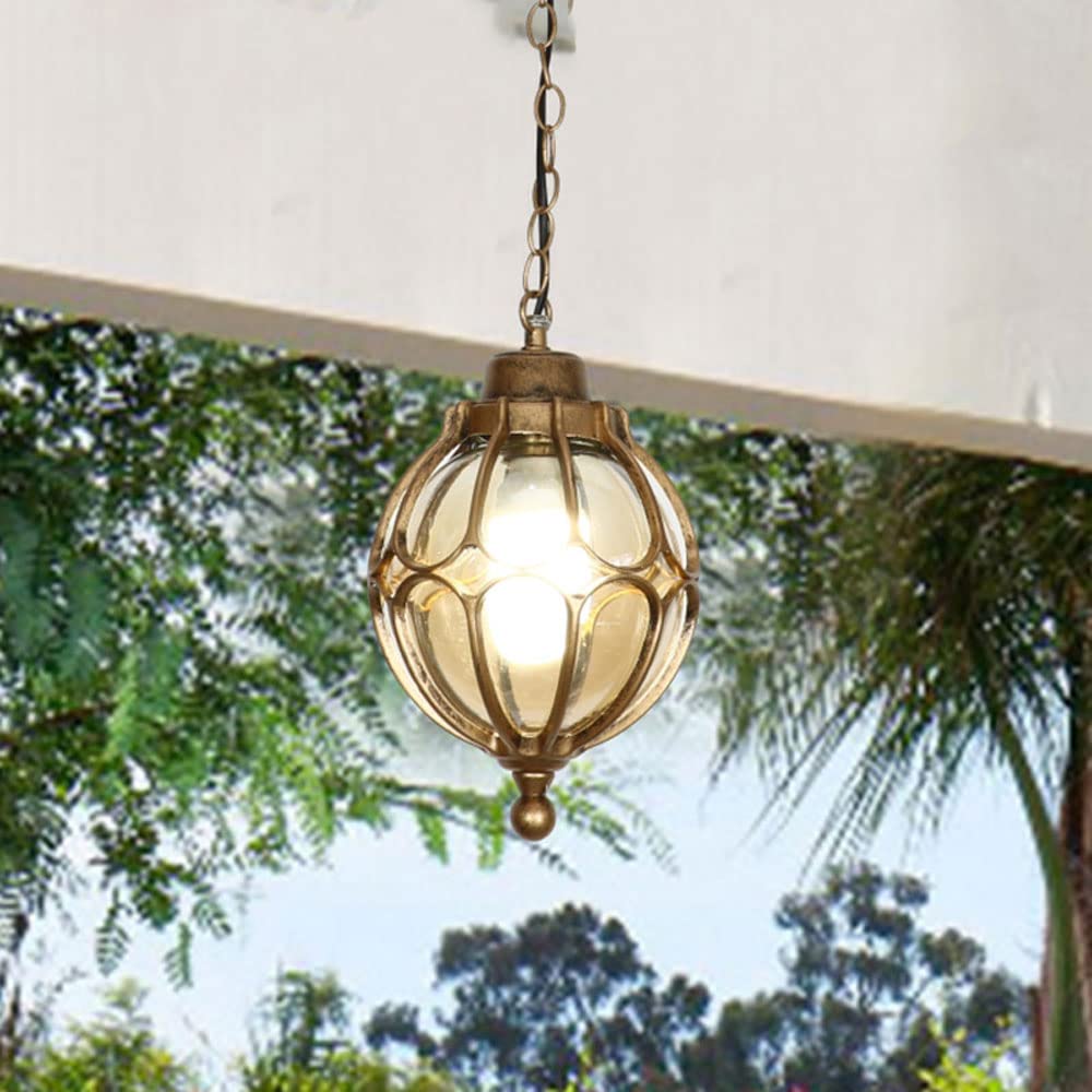 Lustre suspension de jardin E27 fini les pannes dues à la pluie et rouille - 8