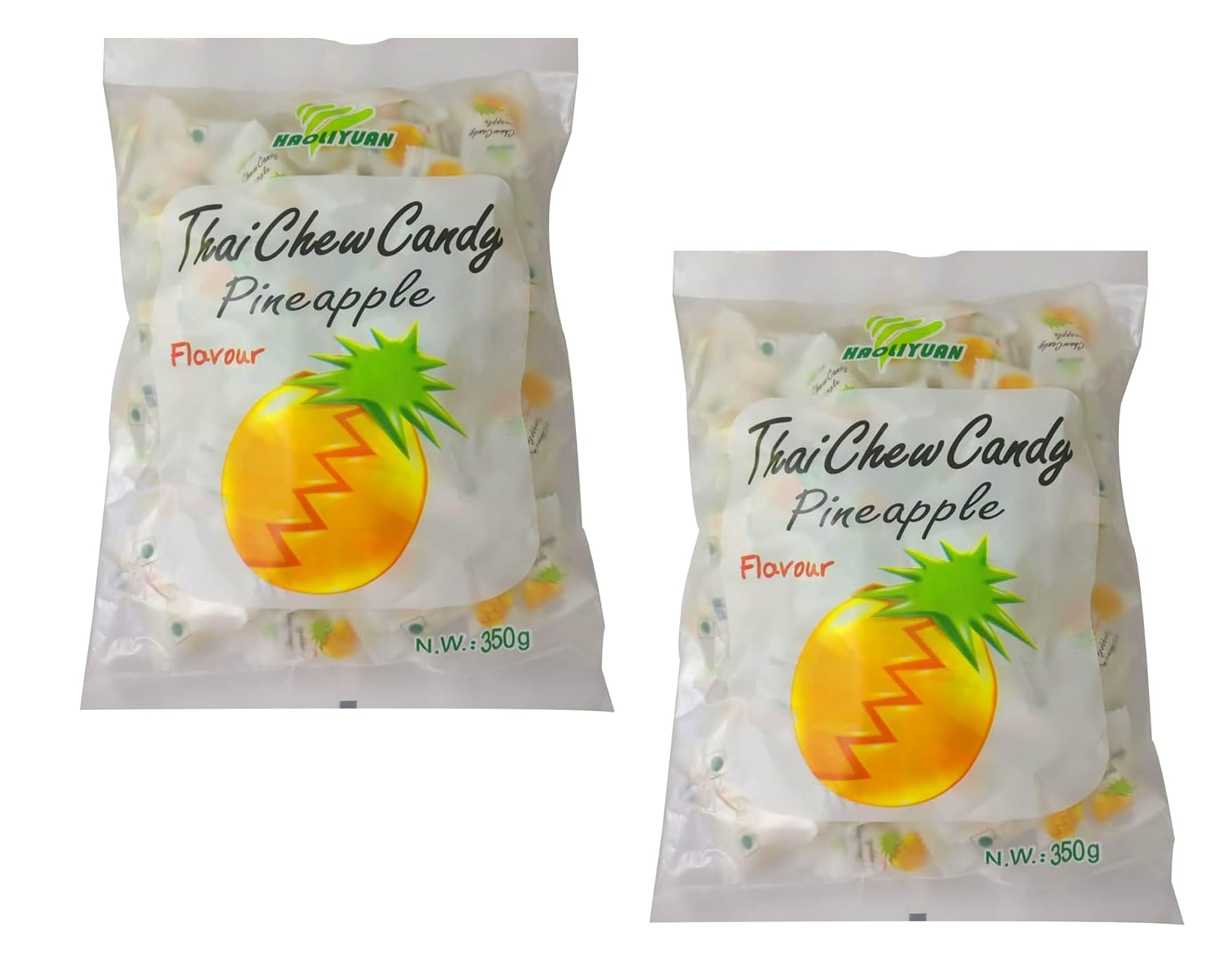 Fast Focus Haoliyuan Thai Chew Pineapple Flavored Candy Thailands Toffee (All Flavours) (Pineapple, Pack Of 2), 320 Gram (B0CNPKB23V) Amazon Price History, Amazon Price Tracker
