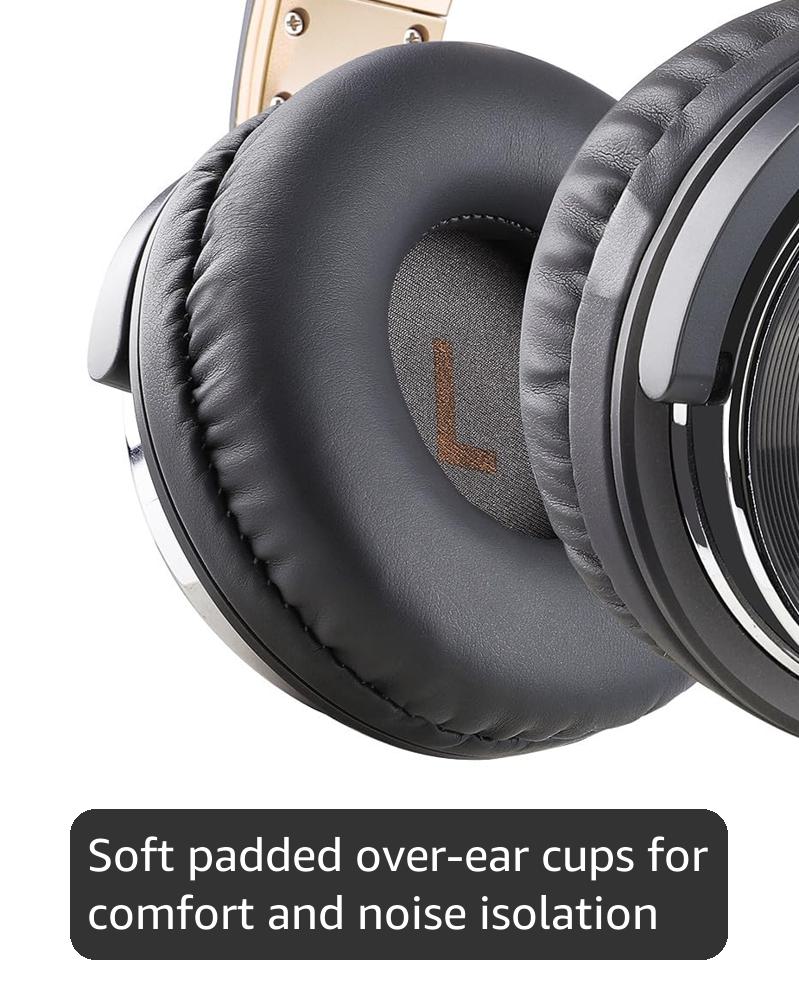 OneOdio HiFi Over-ear hoofdtelefoon met kabel, Share-Port, 50 mm grote driver, eiwitlederen oorschelpen voor DJ, podcast, opname, monitor, adaptervrij, gesloten studio-hoofdtelefoon (zwart-rood