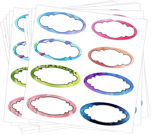 Etiquetas de conservas para frascos – Etiqueta multicolor para alimentos, 1 x 2.25 pulgadas, etiquetas extraíbles para conservas de despensa y