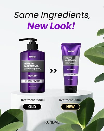 Miniatura 4 de KUNDAL Juego de champú y acondicionador sin sulfatos con aceite de argán, nutritivo hidratante para cabello seco dañado, jabón limpio, seguro para