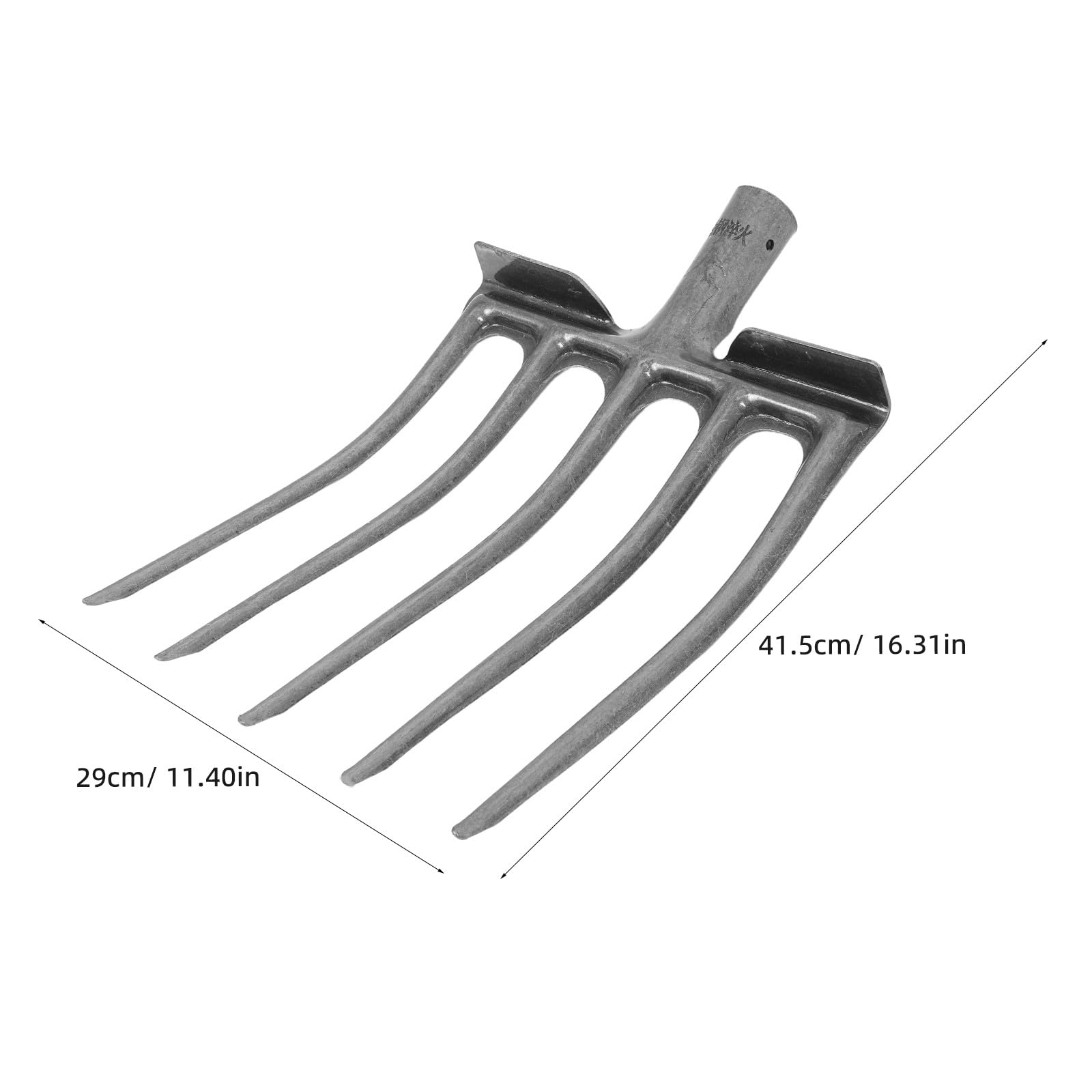 Alasum Forca Attività Giardino Acciaio e di da per in Denti 5 Resistente Lavorazioni Aratura Profonda Argento Agricole del Terreno