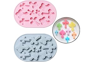 Cross Shaped Silicone Moulds