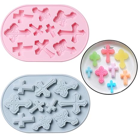 Cross Shaped Silicone Moulds