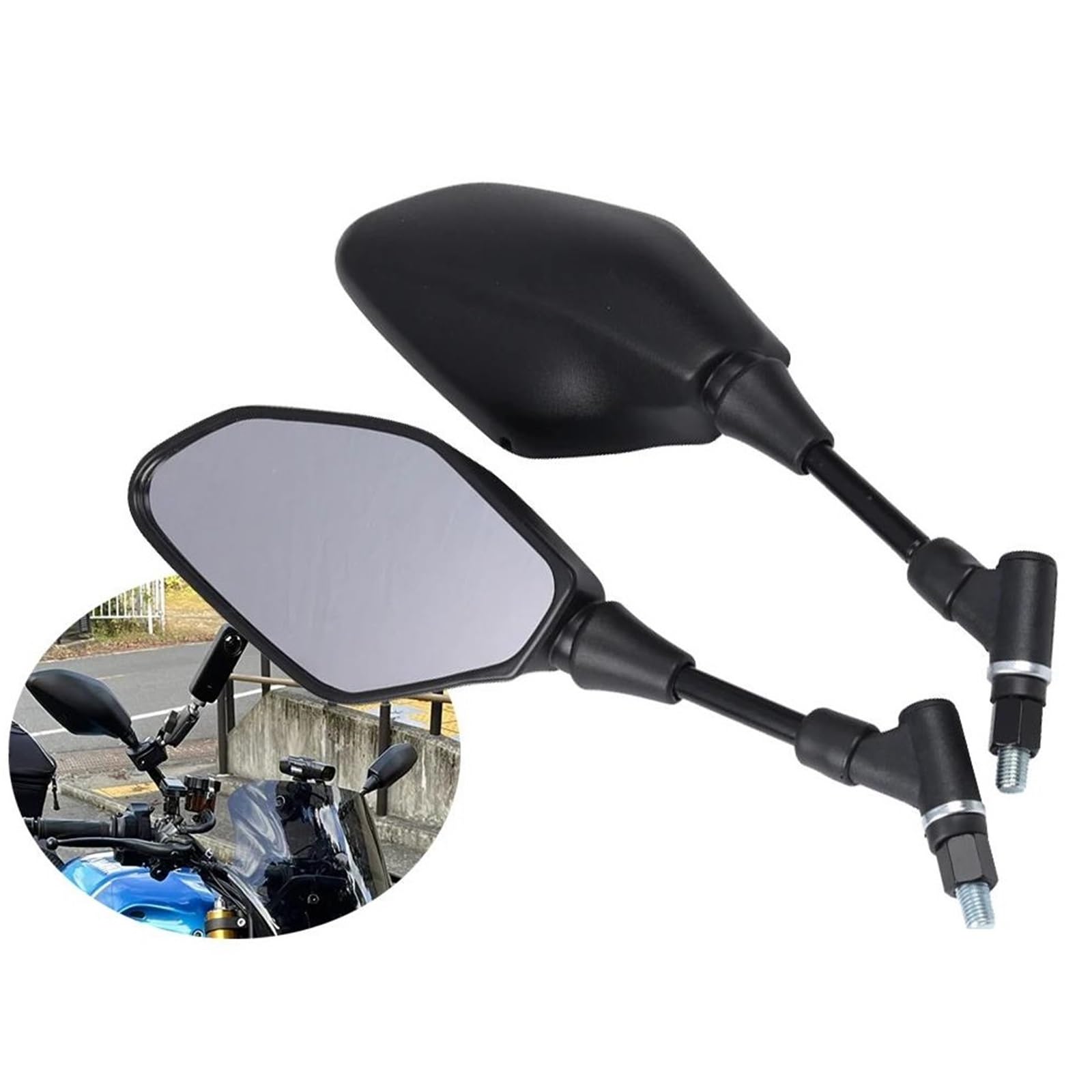 Espejo retrovisor para Motocicleta para Yamaha MT-07 MT 07 Tracer 2016-2023 FZ07 FZ10 para Espejos retrovisores Laterales para Fazer 250 Espejos retrovisores para Manillar