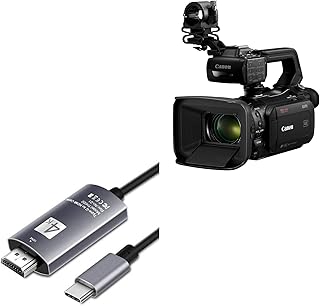 BoxWave Cable Compatible with Canon XA70 - SmartDisplay Cable - USB Type-C to HDMI (6 ft), USB C/HDMI Cable - Jet Black