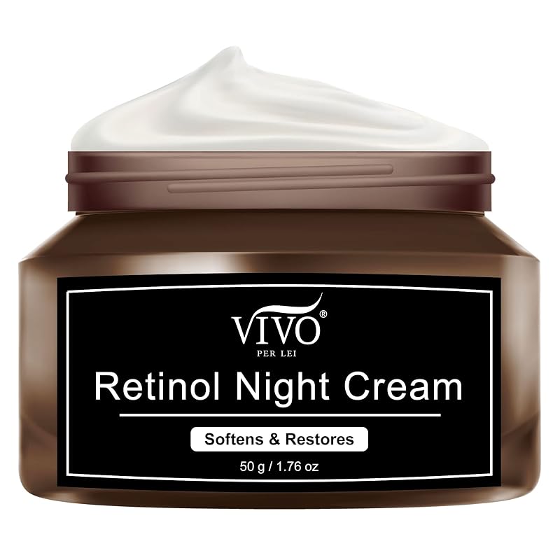 Vivo Per Lei Creme Noturno Facial com Retinol, Jojoba e Ácido Hialurônico, 50 mL