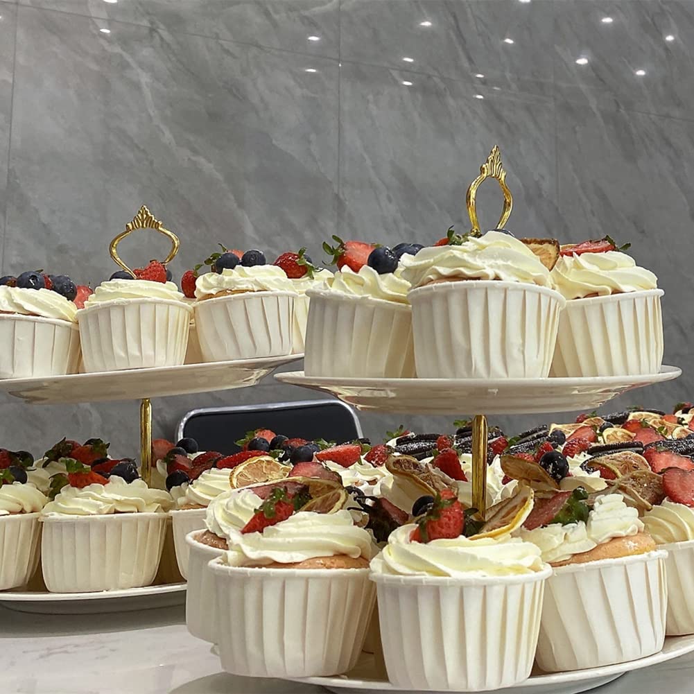 400 Pirottini Per Cupcake Colorati, 4 Stili Misti, Foderine In Carta Per Muffin E Torte, Perfetti Per Compleanno, Natale E Decorazioni Da Festa, Dimensioni Standard 6.8cm - 3